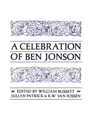 cover image of A Celebration of Ben Jonson